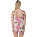 Floral Vintage Flowers One Piece Boyleg Swimsuit View2