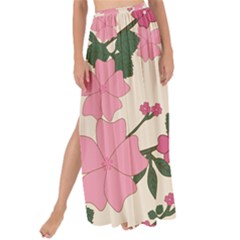 Floral Vintage Flowers Maxi Chiffon Tie-up Sarong