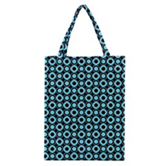 Mazipoodles Blue Donuts Polka Dot Classic Tote Bag by Mazipoodles