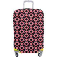 Mazipoodles Red Donuts Polka Dot  Luggage Cover (large) by Mazipoodles