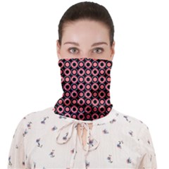 Mazipoodles Red Donuts Polka Dot  Face Covering Bandana (adult) by Mazipoodles