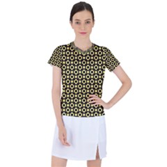  Mazipoodles Yellow Donuts Polka Dot Women s Sports Top by Mazipoodles