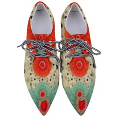  Women s Pointed Oxford Shoes W/flowers