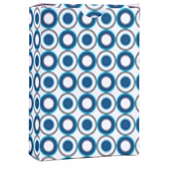 Mazipoodles Dusty Duck Egg Blue White Donuts Polka Dot Playing Cards Single Design (rectangle) With Custom Box by Mazipoodles