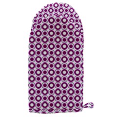 Mazipoodles Magenta White Donuts Polka Dot Microwave Oven Glove by Mazipoodles