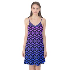 Mazipoodles Purple Pink Gradient Donuts Polka Dot Camis Nightgown  by Mazipoodles