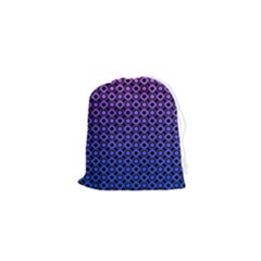 Mazipoodles Purple Pink Gradient Donuts Polka Dot Drawstring Pouch (xs) by Mazipoodles