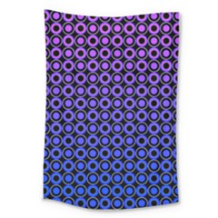 Mazipoodles Purple Pink Gradient Donuts Polka Dot Large Tapestry by Mazipoodles