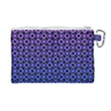 Mazipoodles Purple Pink Gradient Donuts Polka Dot Canvas Cosmetic Bag (Large) View2