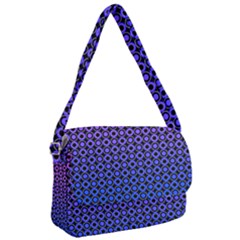 Mazipoodles Purple Pink Gradient Donuts Polka Dot Courier Bag by Mazipoodles
