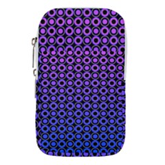 Mazipoodles Purple Pink Gradient Donuts Polka Dot Waist Pouch (large) by Mazipoodles