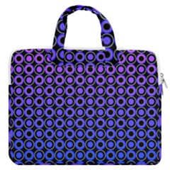 Mazipoodles Purple Pink Gradient Donuts Polka Dot Macbook Pro 16  Double Pocket Laptop Bag  by Mazipoodles