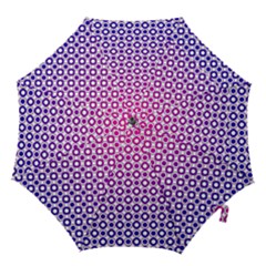 Mazipoodles Pink Purple White Gradient Donuts Polka Dot  Hook Handle Umbrellas (small) by Mazipoodles