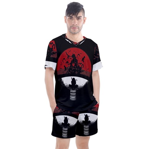 Itachi Uchiha Men s Mesh Tee And Shorts Set by ToToMax