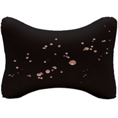 Abstract Rose Gold Glitter Background Seat Head Rest Cushion by artworkshop
