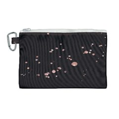 Abstract Rose Gold Glitter Background Canvas Cosmetic Bag (large)