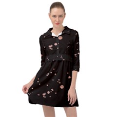 Abstract Rose Gold Glitter Background Mini Skater Shirt Dress