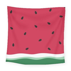 Minimalist Summer Watermelon Wallpaper Square Tapestry (large)