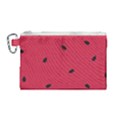Minimalist Summer Watermelon Wallpaper Canvas Cosmetic Bag (Medium) View1