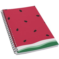 Minimalist Summer Watermelon Wallpaper 5 5  X 8 5  Notebook by Ravend