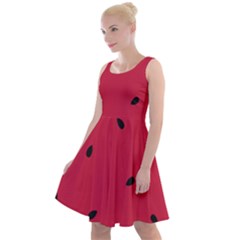 Minimalist Summer Watermelon Wallpaper Knee Length Skater Dress