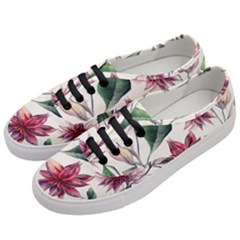 Floral Pattern Women s Classic Low Top Sneakers