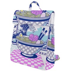 Ramen Kanji Vaporwave Artwork Minimalism Flap Top Backpack