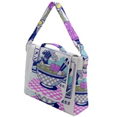 Ramen Kanji Vaporwave Artwork Minimalism Box Up Messenger Bag by Bangk1t