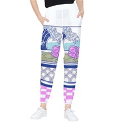 Ramen Kanji Vaporwave Artwork Minimalism Women s Tapered Pants