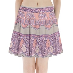 Ramen Kawaii Aesthetic Pink Pleated Mini Skirt