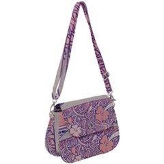 Ramen Kawaii Aesthetic Pink Saddle Handbag