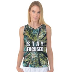 Stay Focused Focus Success Inspiration Motivational Women s Basketball Tank Top by Bangk1t