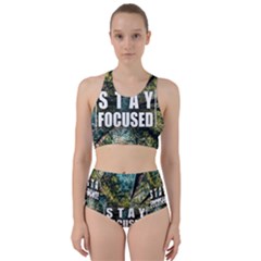 Stay Focused Focus Success Inspiration Motivational Racer Back Bikini Set