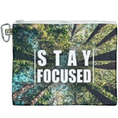 Stay Focused Focus Success Inspiration Motivational Canvas Cosmetic Bag (xxxl) by Bangk1t