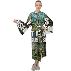 Stay Focused Focus Success Inspiration Motivational Maxi Velvet Kimono by Bangk1t