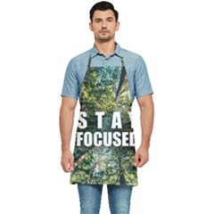 Stay Focused Focus Success Inspiration Motivational Kitchen Apron by Bangk1t