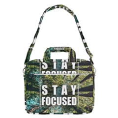 Stay Focused Focus Success Inspiration Motivational Macbook Pro 16  Shoulder Laptop Bag by Bangk1t