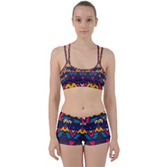 Pattern Colorful Aztec Perfect Fit Gym Set