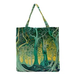 Nature Trees Forest Mystical Forest Jungle Grocery Tote Bag