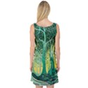 Nature Trees Forest Mystical Forest Jungle Sleeveless Satin Nightdress View2