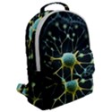 Ai Generated Neuron Network Connection Flap Pocket Backpack (Large) View2