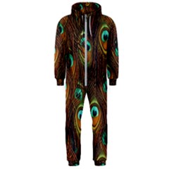 Peacock Feathers Hooded Jumpsuit (men) by Ravend