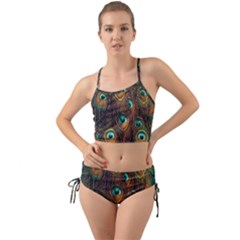 Peacock Feathers Mini Tank Bikini Set by Ravend