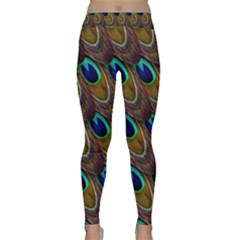 Peacock-feathers-bird-plumage Classic Yoga Leggings