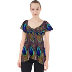 Peacock-feathers-bird-plumage Lace Front Dolly Top