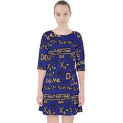 Art Pattern Design Background Graphic Quarter Sleeve Pocket Dress by Ravend