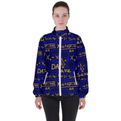 Art Pattern Design Background Graphic Women s High Neck Windbreaker