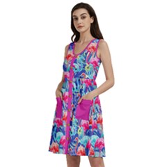 Flamingo2 Sleeveless Dress With Pocket