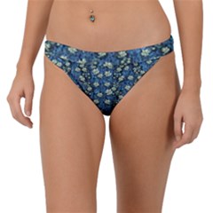 Lotus Bloom In The Calm Sea Of Beautiful Waterlilies Band Bikini Bottoms by pepitasart