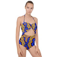 Newart2 Scallop Top Cut Out Swimsuit